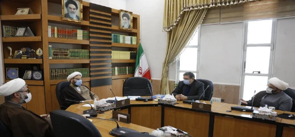 تصاویر نشست رئیس دانشگاه فرهنگیان و رئیس مرکز تربیت مبلغ معلم حوزه با رئیس دفتر تبلیغات حوزه را در ادامه می بینید. 2