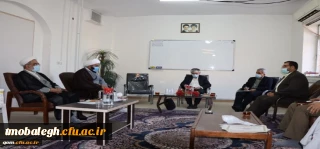 بازدید معاونت آموزشی و تحصیلات تکمیلی دانشگاه فرهنگیان از مرکز تربیت معلم مبلغ حوزه های علمیه